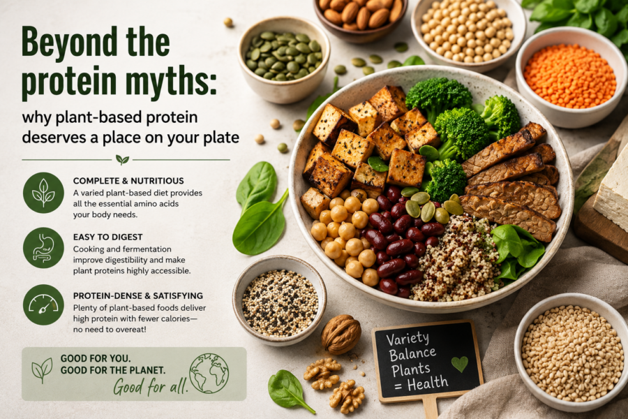 Beyond the protein myths: why plant-based protein deserves a place on your plate